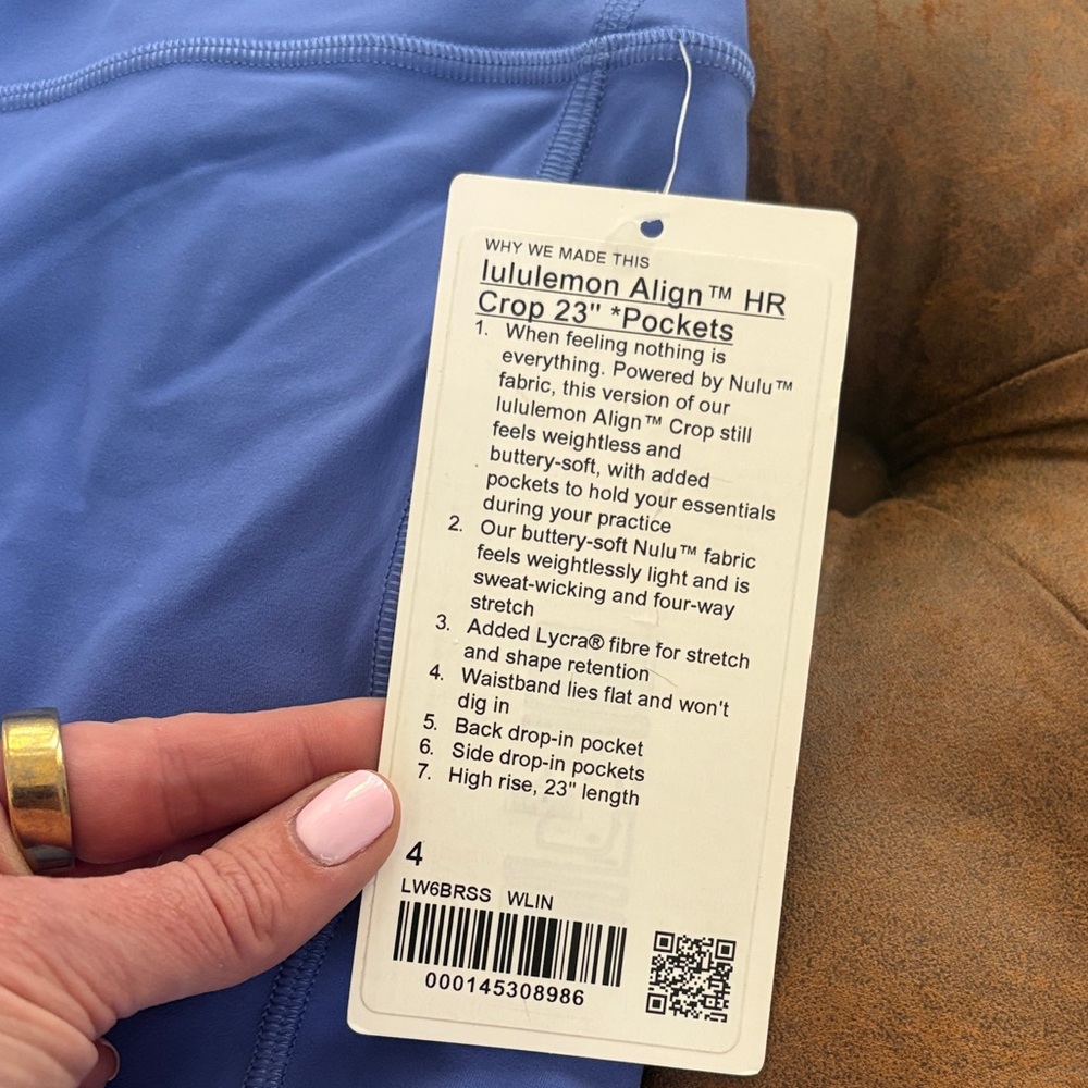 lululemon athletica Align HR Crop 23" Leggings - Blue
